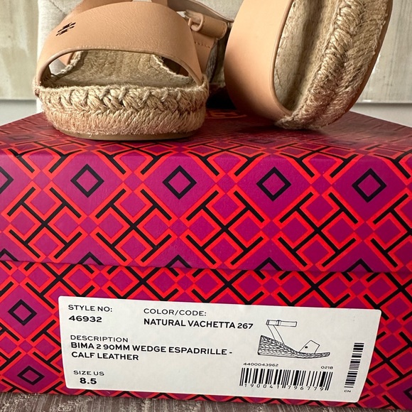 Tory Burch "Pre-Owned" Women's Bima Espadrille Ankle Leather
Sandals Size 8.5 - Picture 3 of 6